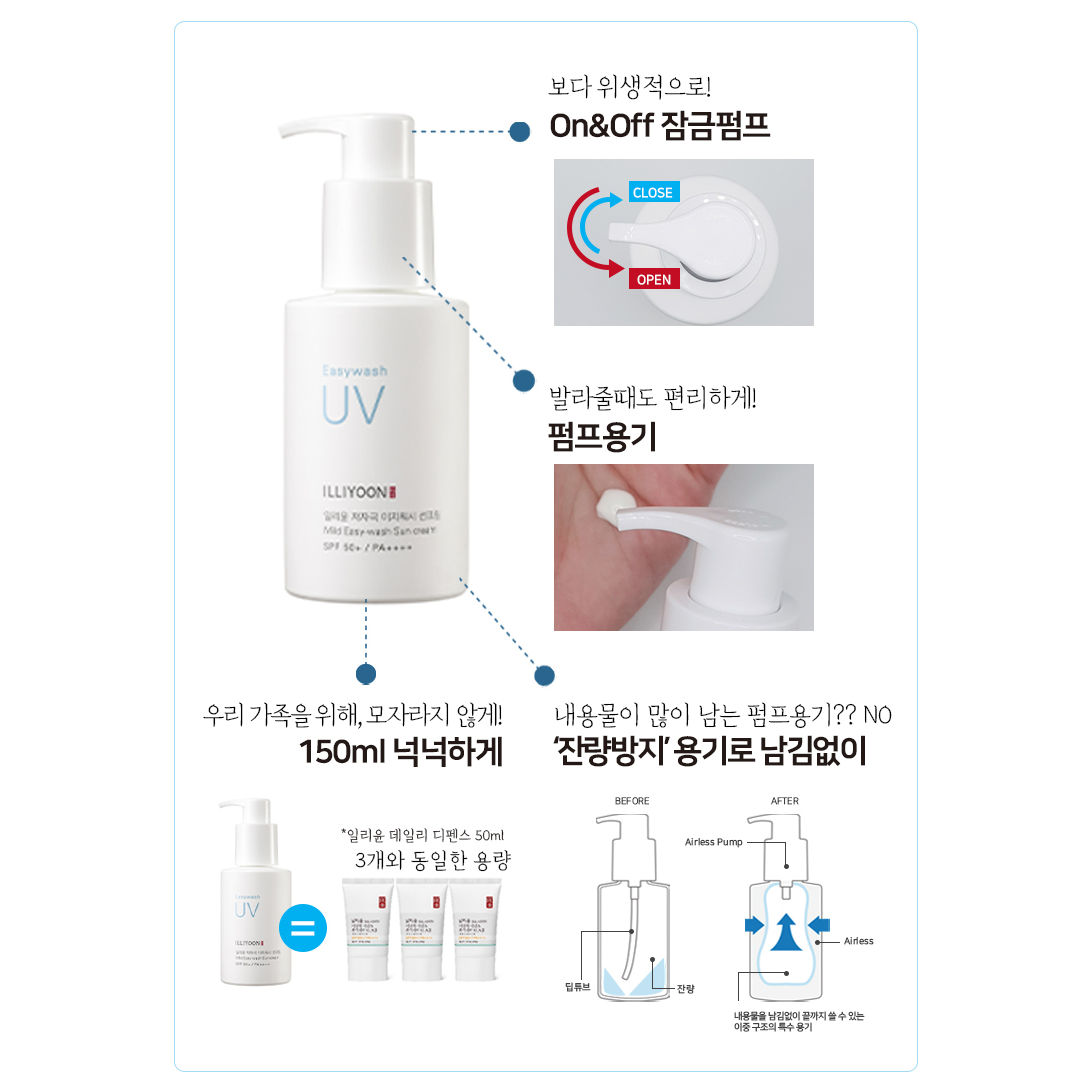 [Hàng mới về] Kem Chống Nắng ILLIYOON 150ml Tiện Dụng Chất Lượng Cao | BigBuy360 - bigbuy360.vn