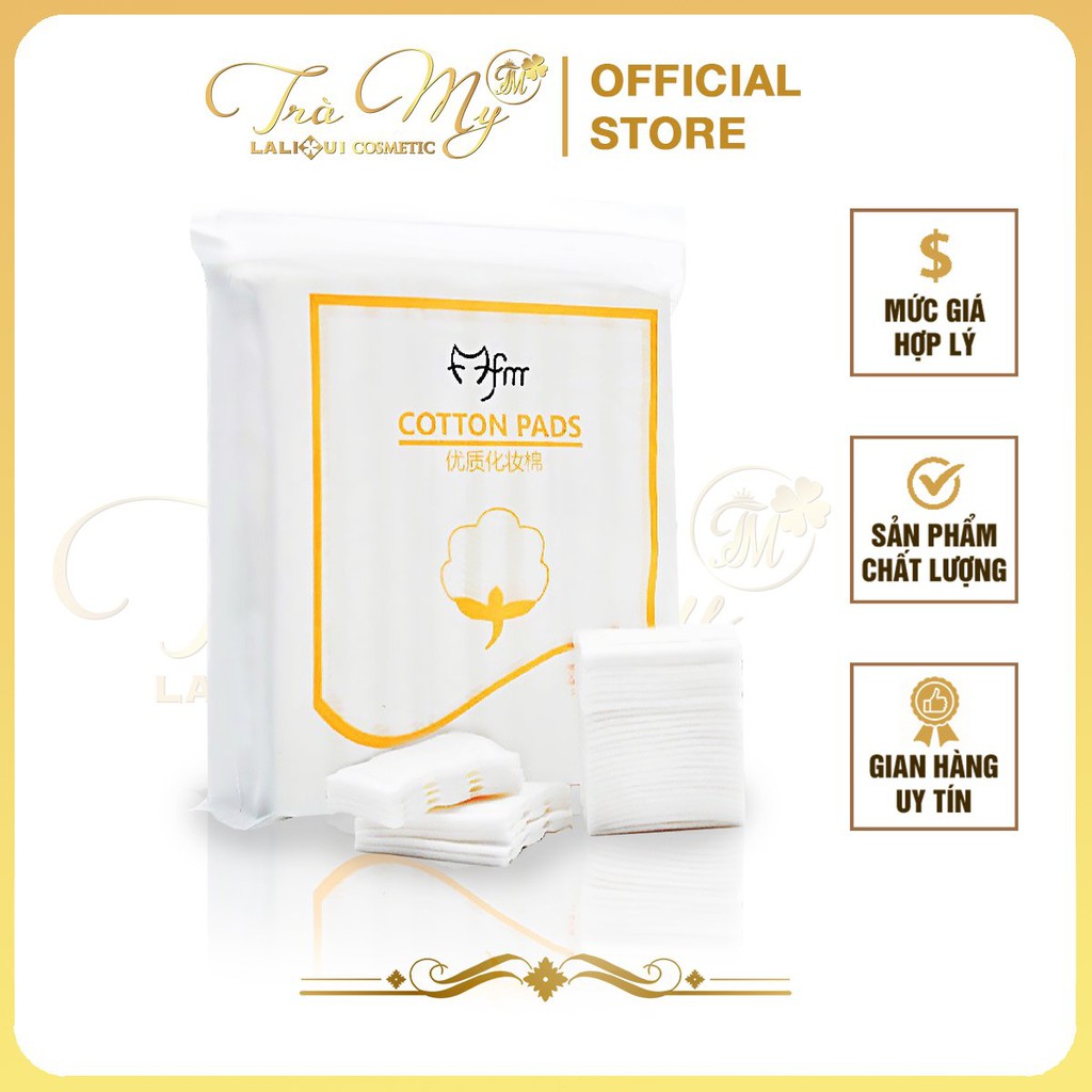 Bông Tẩy Trang 222 Miếng Cotton Pads 3 Lớp Mềm Mịn Không Gây Kích Ứng Da