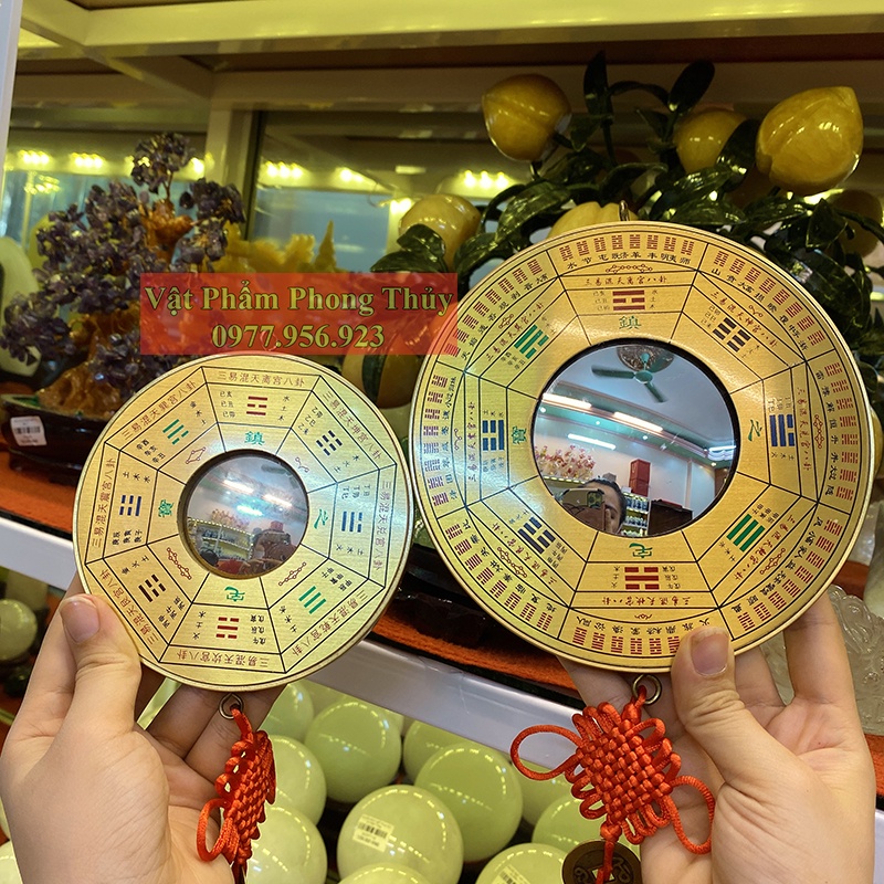 Gương Hậu Thiên Bát Quái Cầu Lồi bằng Đồng