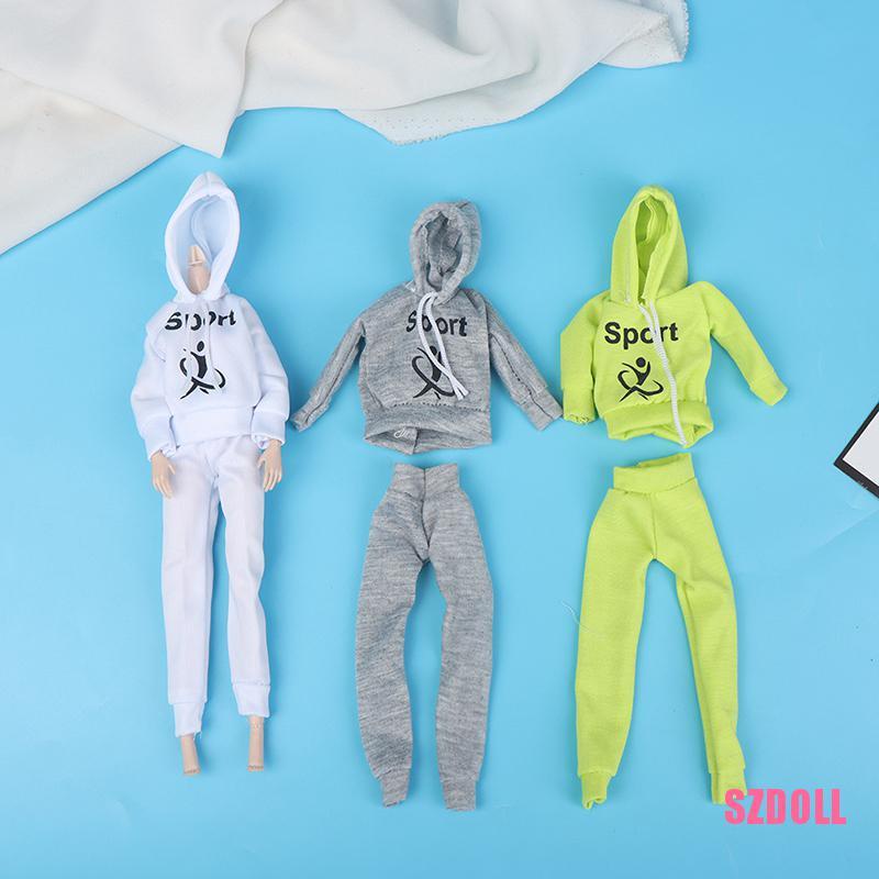 Set 3 Bộ Đồ Thể Thao Thời Trang Cho Búp Bê 1/6 30cm