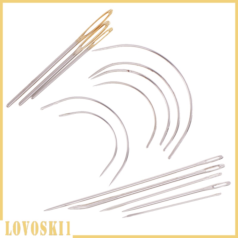 [LOVOSKI1]14pcs Repair Needles For Carpet Leather Canvas Curved Upholstery Hand Sewing