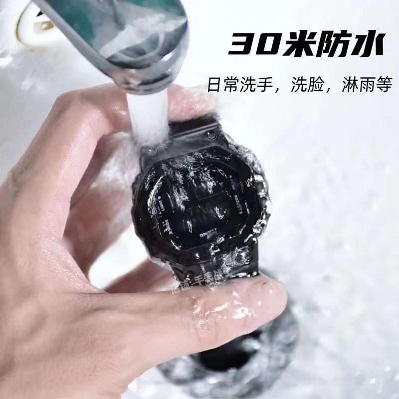 Đồng Hồ Điện Tử Đa Năng Chống Sốc Chống Nước Phong Cách Hàn Quốc Cho Nam Nữ