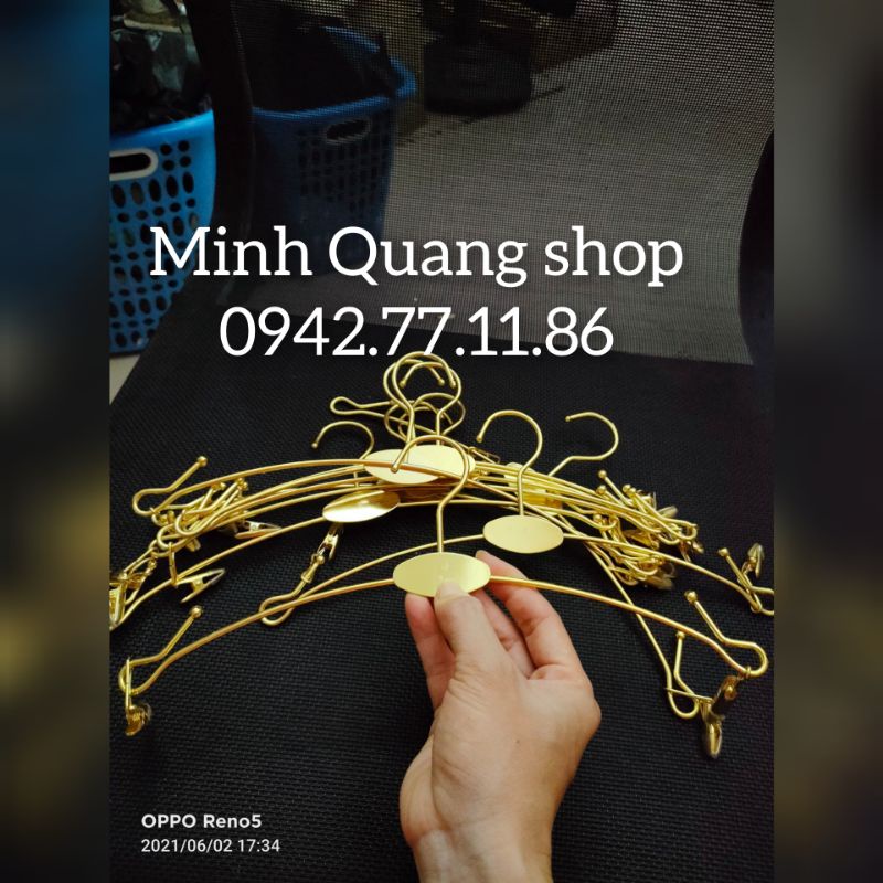 kẹp đồ lót-móc kẹp đồ lót mạ vàng dùng cho shop thời trang