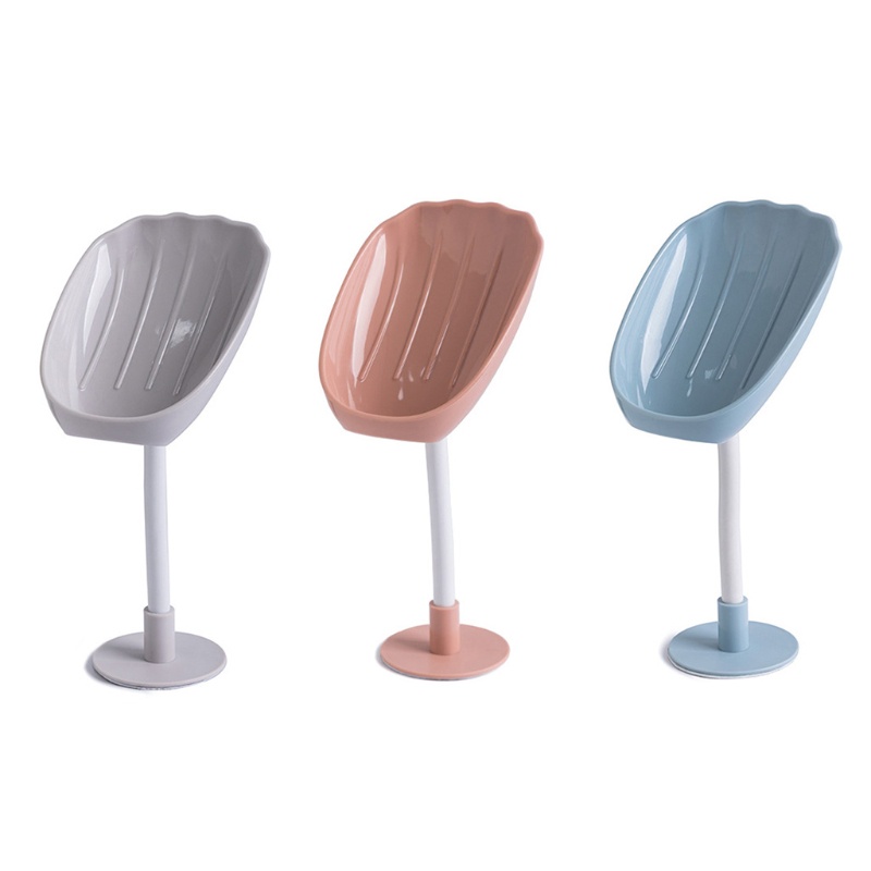 Giá Đỡ Xà Phòng Tự Dính Có Khay Đựng Mút Rửa Chén