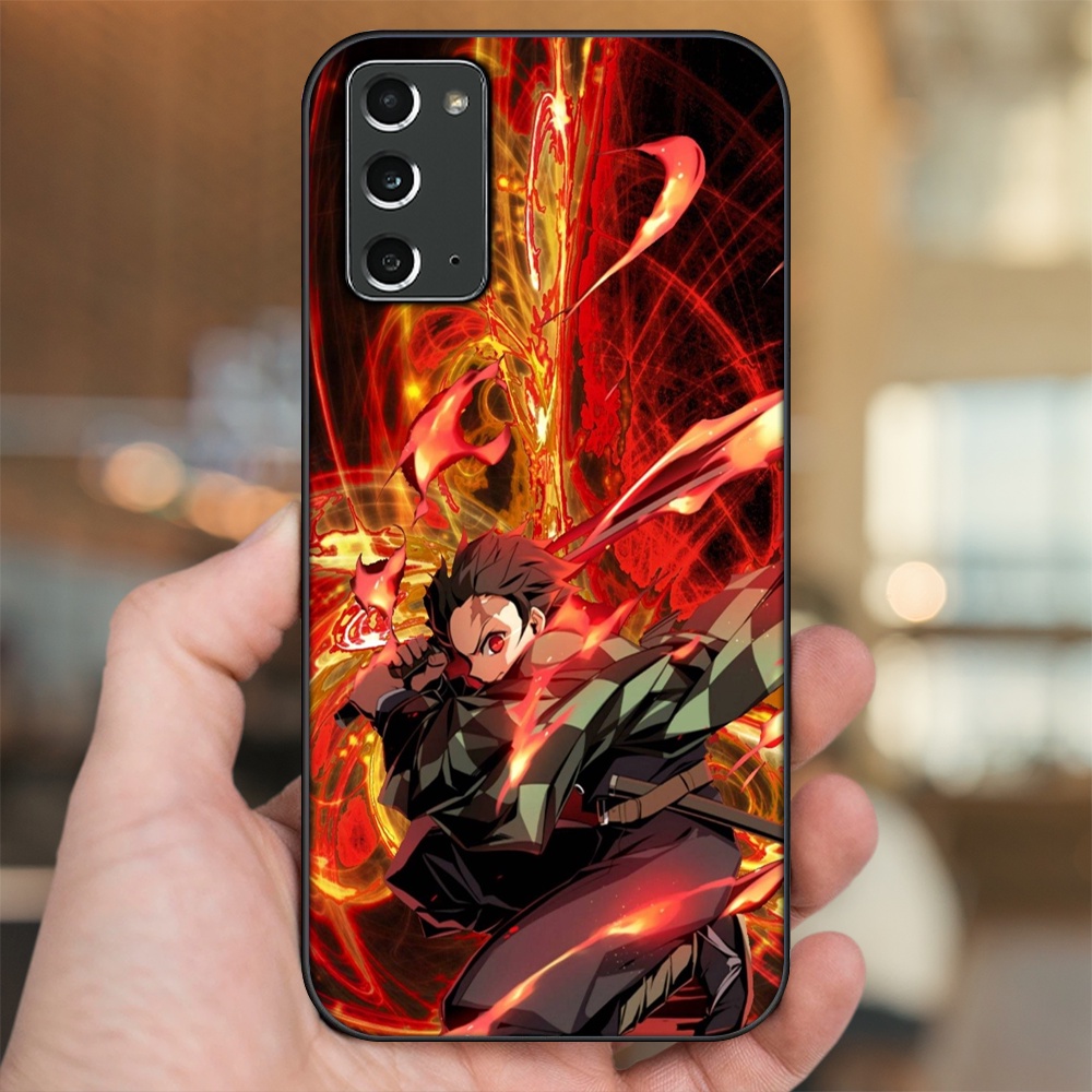 Ốp lưng Samsung Note 20 viền đen in hình Tanjiro Kimetsu No Yaiba