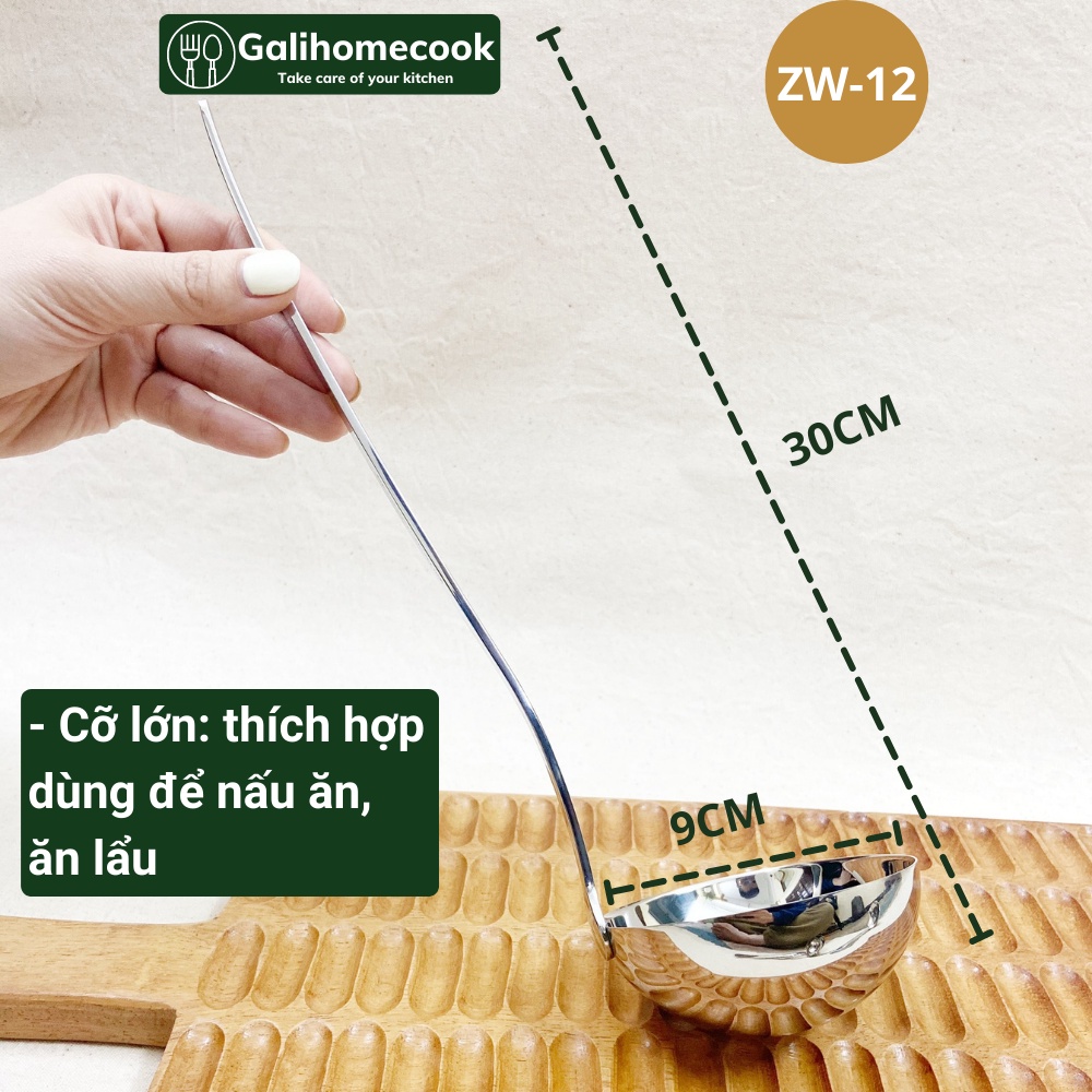 VÁ / MUÔI MÚC CANH ZWILLING CAO CẤP - INOX 18/10 (304) | Galihomecook