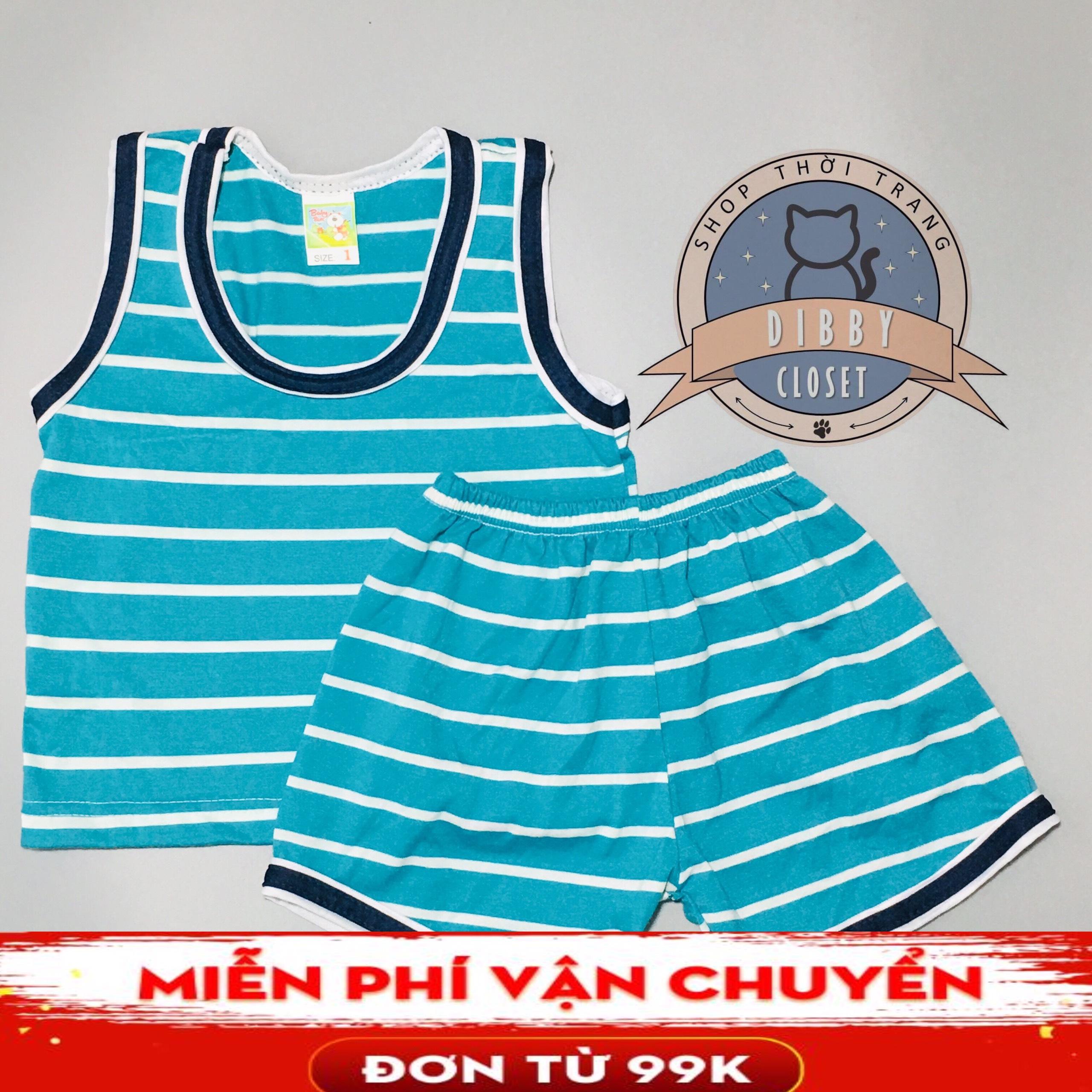 Đồ bộ 3 lỗ sát nách vải 100% cotton bao thấm hút mồ hôi thoãi mái vận động (từ 8-65kg) | BigBuy360 - bigbuy360.vn