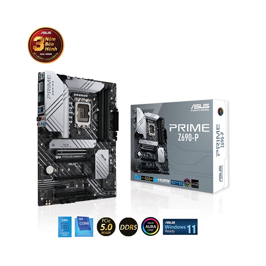 Mainboard Asus Prime Z690-P-CSM (Intel Z690, Socket 1700, ATX, 4 khe RAM DDR5) - Hàng chính hãng