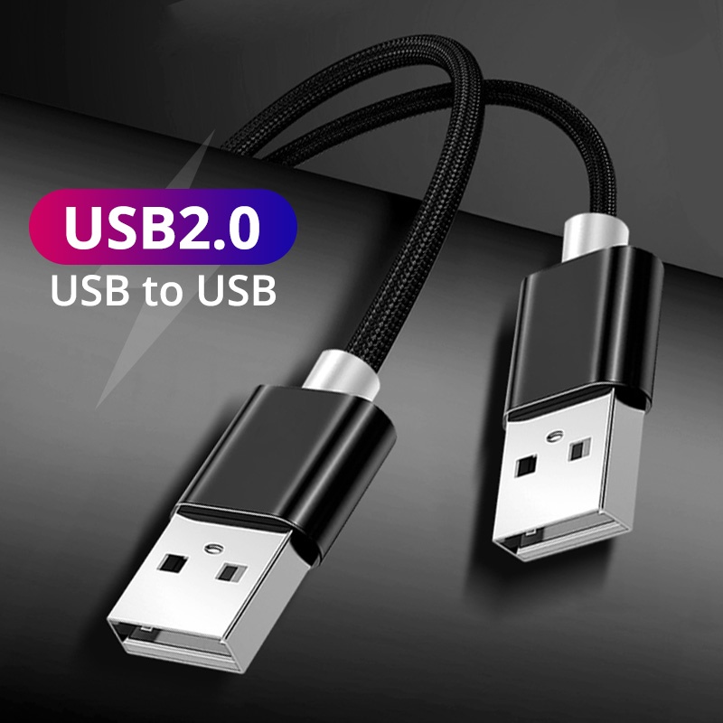 Dây cáp HdoorLink Male sang Male USB 2.0 chuyển đổi dữ liệu tốc độ cao dài 1M dành cho máy tính Laptop