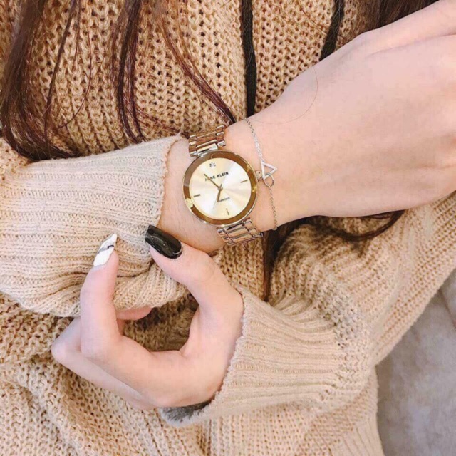 Đồng hồ nữ ANNE KLEIN model AK/1362RGRG và AK/1362CHGB dây kim loại sang trọng | BigBuy360 - bigbuy360.vn