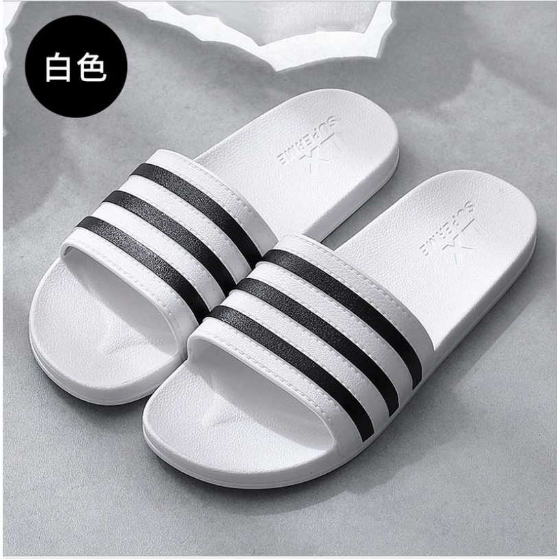 Dép đi trong nhà, mang trong văn phòng, nhà tắm, Dép quai ngang 3 sọc, nhựa siêu bền chống trơn trượt ShopDep DNL26