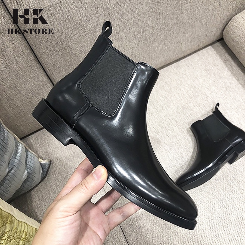 Giày CHELSEA BOOTS chính hãng 👑 HK.STORE 👑 Hàng cao cấp da bò thật 100% hot trend 2021 da mềm lót êm đi cực thoải mái.