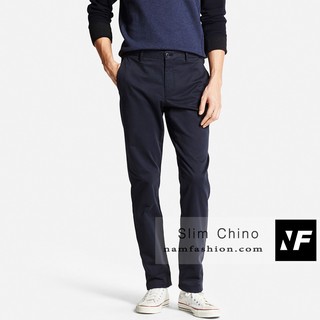 Quần kaki nam ống côn co giãn xuất khẩu Nhật