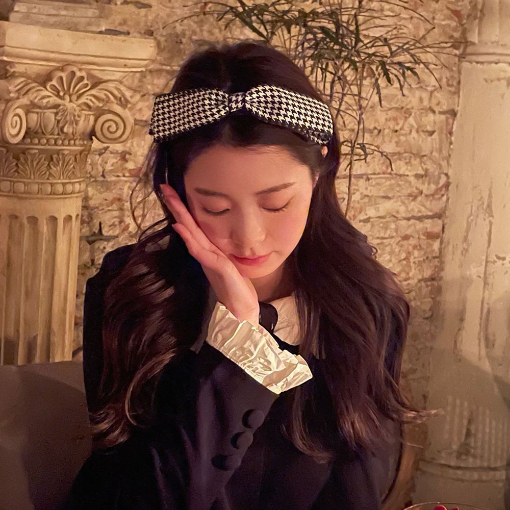 Băng đô rửa mặt/Dây buộc tóc hình nơ phong cách Hàn Quốc cổ điển sang trọng cho nữ tùy chọn