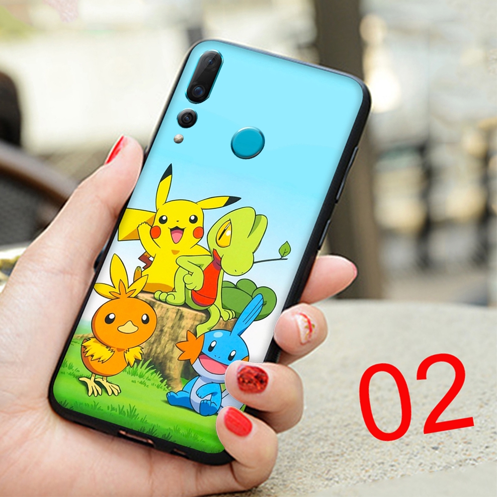 POKÉMON Ốp Điện Thoại Dẻo Họa Tiết Hoạt Hình Pikachu Dễ Thương Cho Huawei Y5 Y6 Y7 Y9 Prime No81