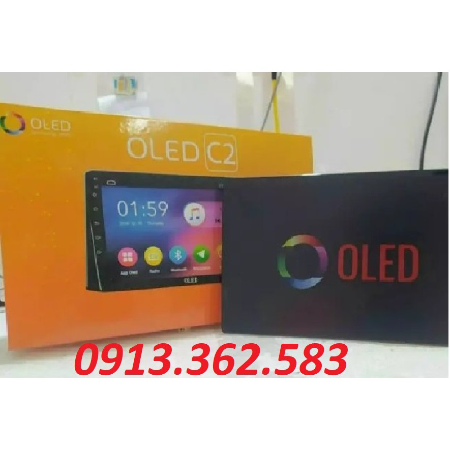 Màn hình android OLED C2 NEW 2021 4G RAM 2G ROM32G thu phát wifi, tích hợp bản đồ VIETMAP S1, NAVITEL, Ra lệnh giọng nói