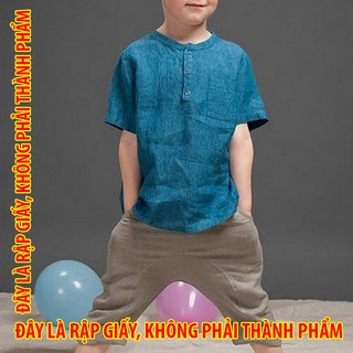 Rập giấy 30005 - set sơmi bổ trụ + quần đáy liền