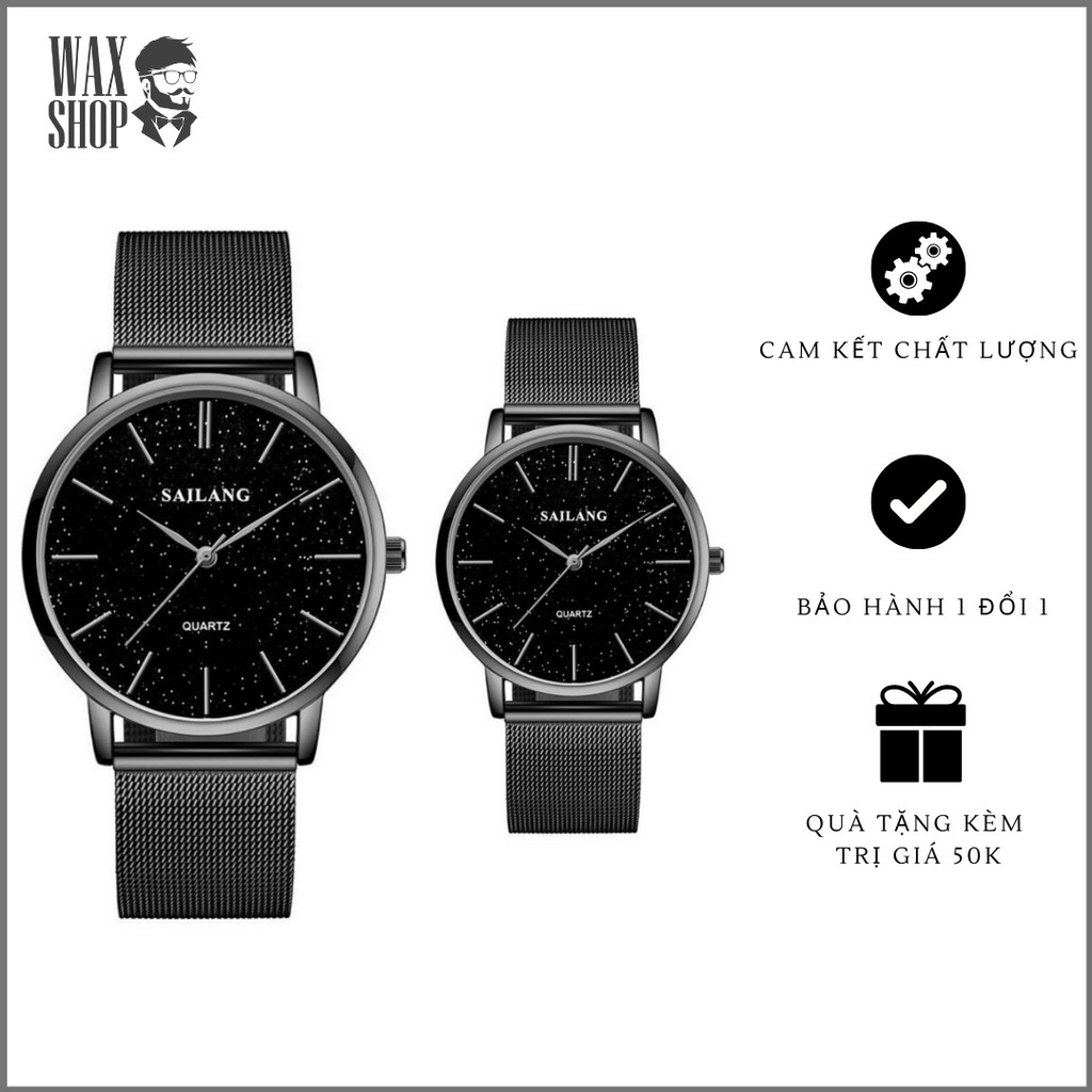 Đồng Hồ Cặp SAILANG 003 | 004  ⚡ [Mẫu Siêu Đẹp] ⚡ Với Mặt Dây Thép Chất Lượng, Thời Thượng