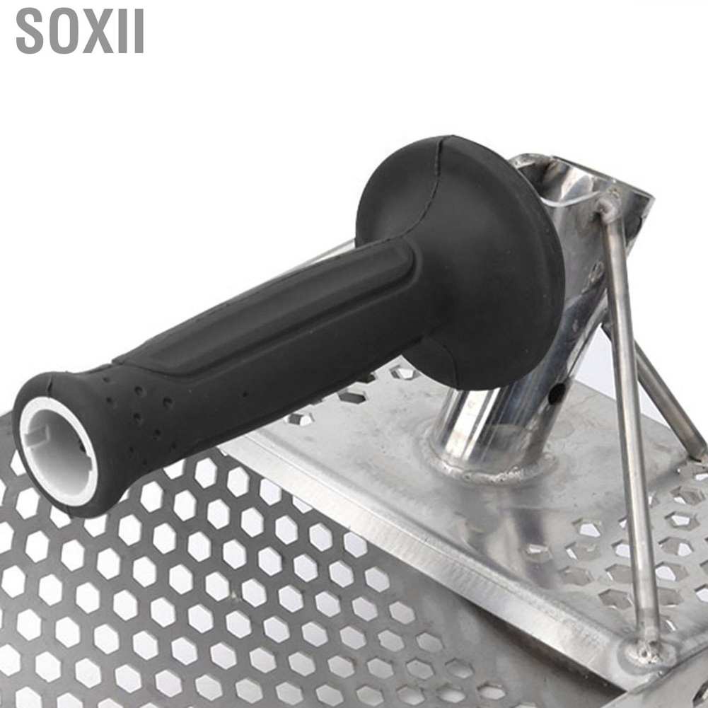 Soxii Beach Sand Scoop  Stainless Steel Lightweight Enhanced Gold Nugget Visibility for Clay Water Surf Lines