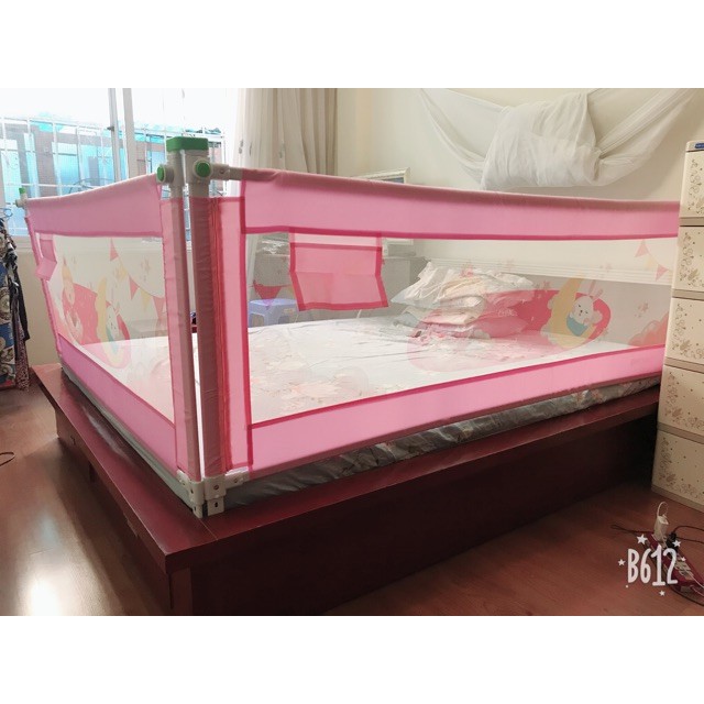 (BẢO HÀNH 12 THÁNG) THANH CHẮN GIƯỜNG VIỆT NAM BABY SMILES ĐỘ CAO 68-90CM