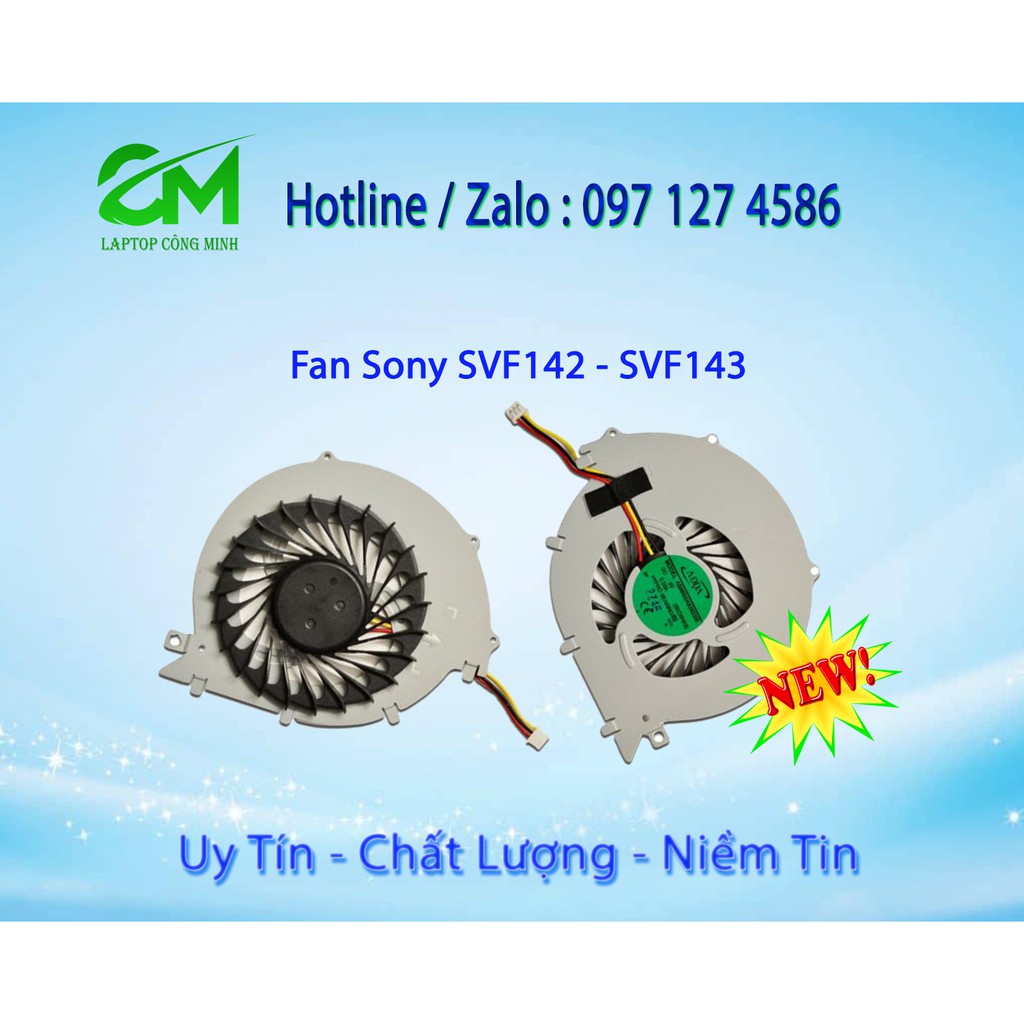 FAN QUẠT LAPTOP SONY SVF142 - Vaio SVF142 SVF143 New