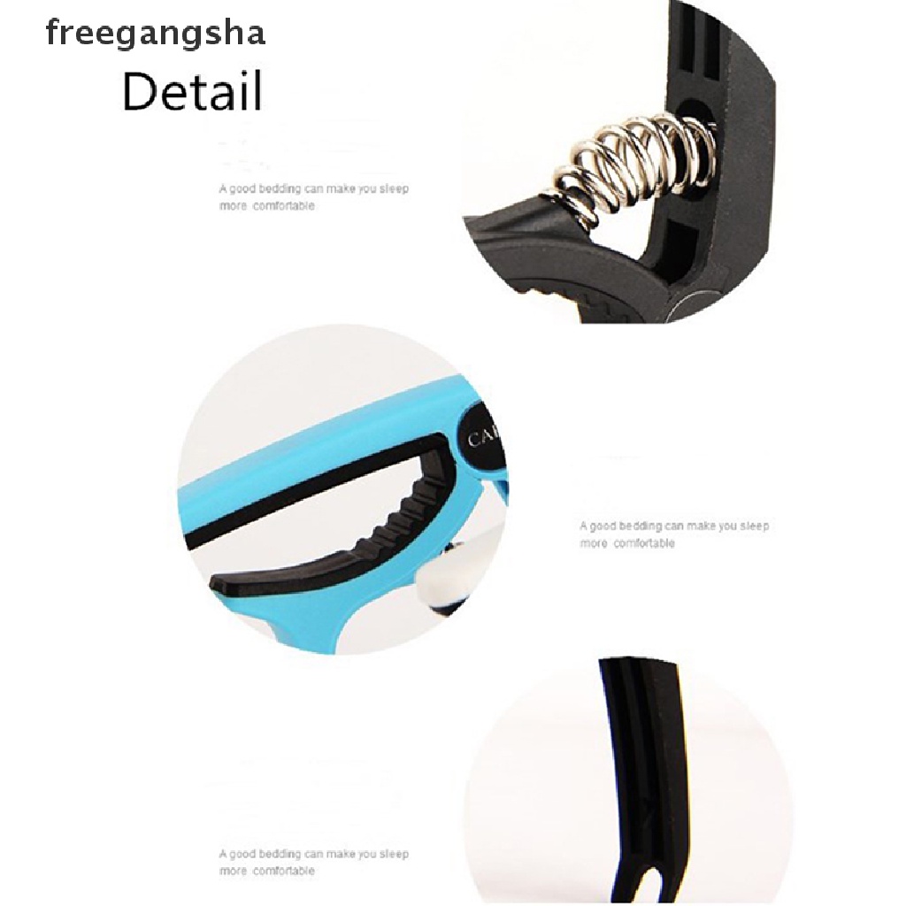 [FREG] Acoustic Electric Guitar Plastic Capo Quick Tuning Clamp Change Classic String FDH