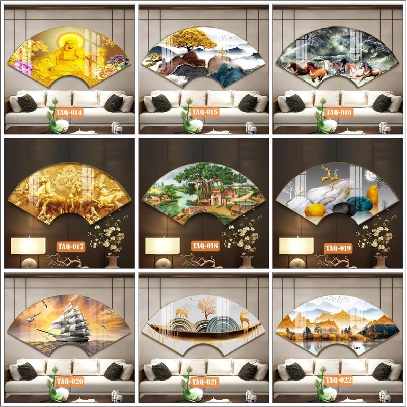 [Mẫu mới 2022] Tranh treo tường phòng ngủ, phòng khách, tranh trang trí tráng gương decor TuongAn