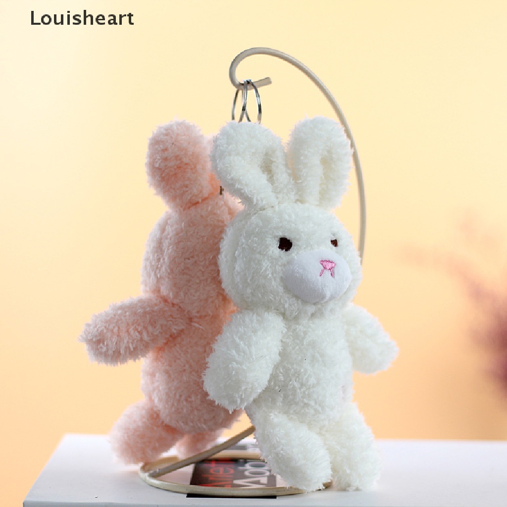 Louisheart Móc Khóa Hình Thỏ Trắng Và Gấu Nhồi Bông Đáng Yêu