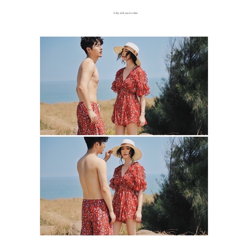 Bikini đôi đỏ hoa nhí | BigBuy360 - bigbuy360.vn