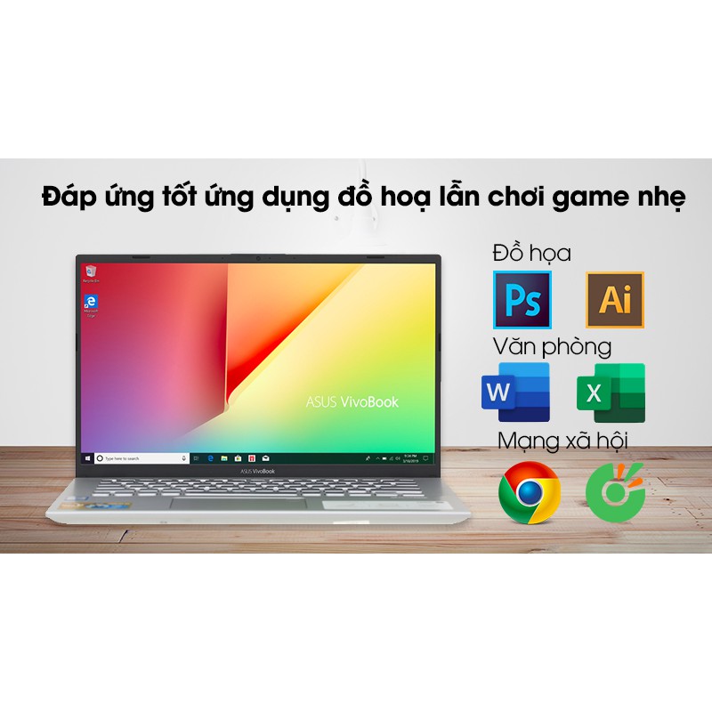  Laptop Asus VivoBook A412FA i5 8265U/8GB/512GB/Win10 - CHÍNH HÃNG - BẢO HÀNH 12 THÁNG | BigBuy360 - bigbuy360.vn