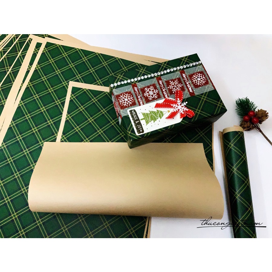 Giấy gói quà kraft Nhật A3