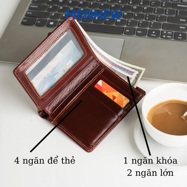 Ví Bóp Da Nam Thật Dáng Đứng Cầm Tay Đựng Tiền Đừng Thẻ Thời Trang Cao Cấp Tiện Lợi Bỏ Túi Giá Rẻ Hà Nội VDT MenNew