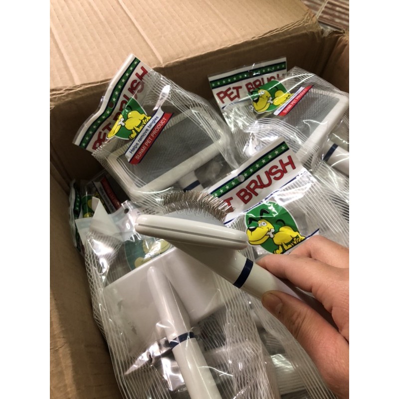 Lược kim cho thú cưng,lược trắng chải lông chó mèo-ChuChu pet