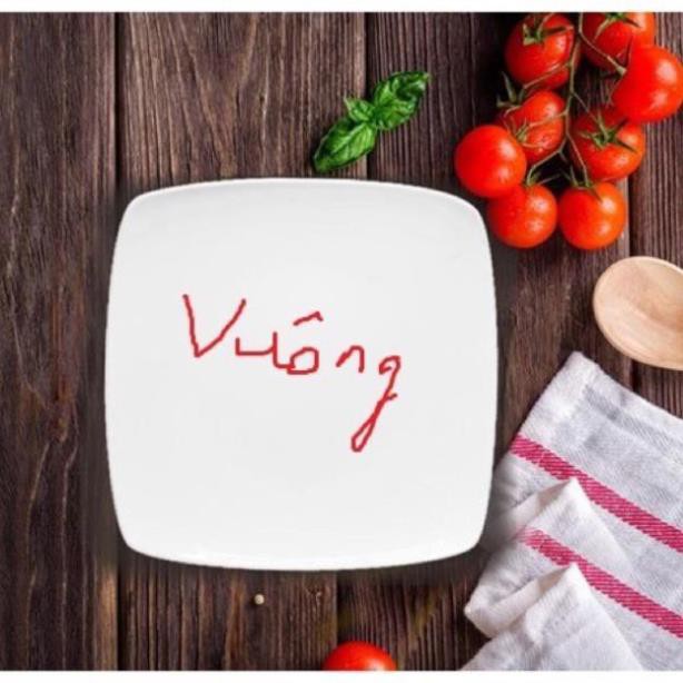 HOT Bát Đĩa Sứ Trắng Cao Cấp đủ kích cỡ + đũa mạ vàng đĩa và bát to nhỏ