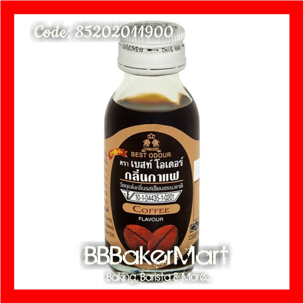 Hương mùi CAFE COFFEE Best Odour Thái Lan - Chai 30ml