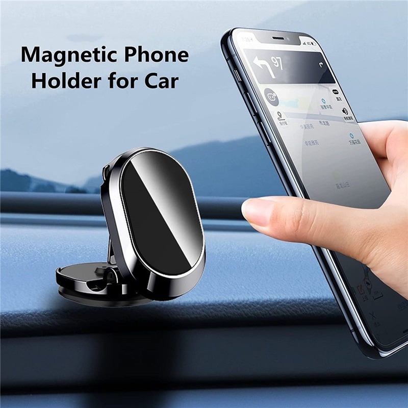 Giá Đỡ Điện Thoại Từ Tính Xoay 360 Độ Dùng Cho Xe Hơi Tiện Dụng