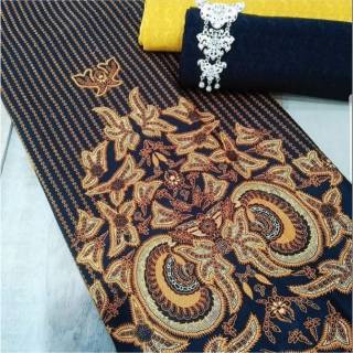 Vải Batik Màu Đen Ngọt Ngào Truyền Thống Làm Mát Cho Phù Dâu Cukin Kamen