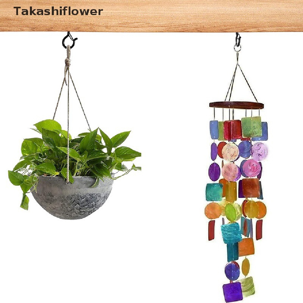 Set 5 Móc Treo Chậu Hoa Bằng Thép Không Gỉ Chất Lượng Cao