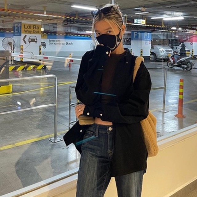 Túi tote lông đeo một bên Hàn Quốc