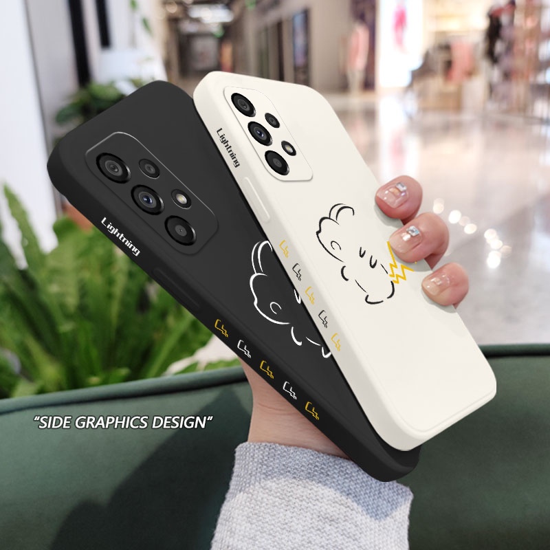 Ốp Điện Thoại Silicon Họa Tiết Lightning Baby Cho Samsung Galaxy A73 A53 A33 A23 5G