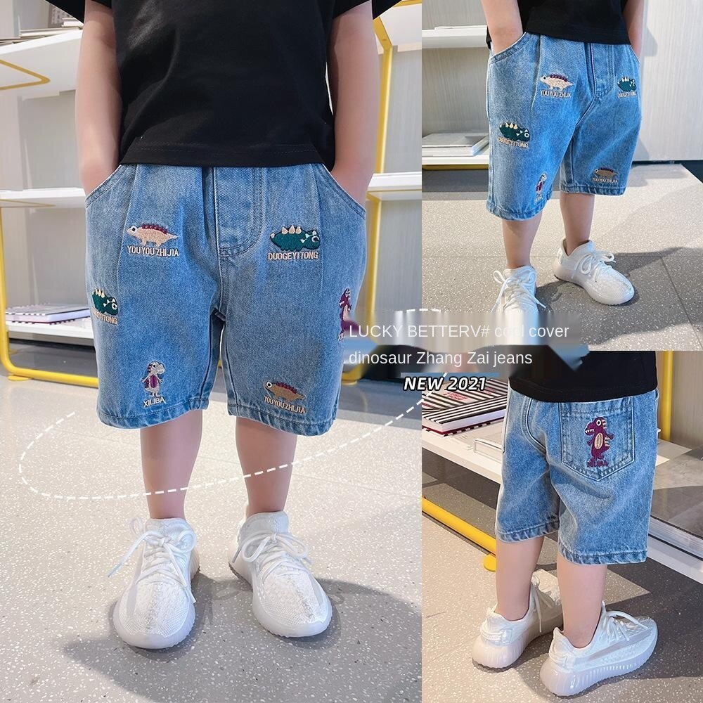 Quần short denim cotton thời trang mùa hè cho bé trai