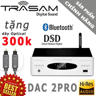 TRASAM DAC 2 PRO - DAC NGHE NHẠC DSD BLUETOOTH 2019, TẶNG DÂY QUANG 180K