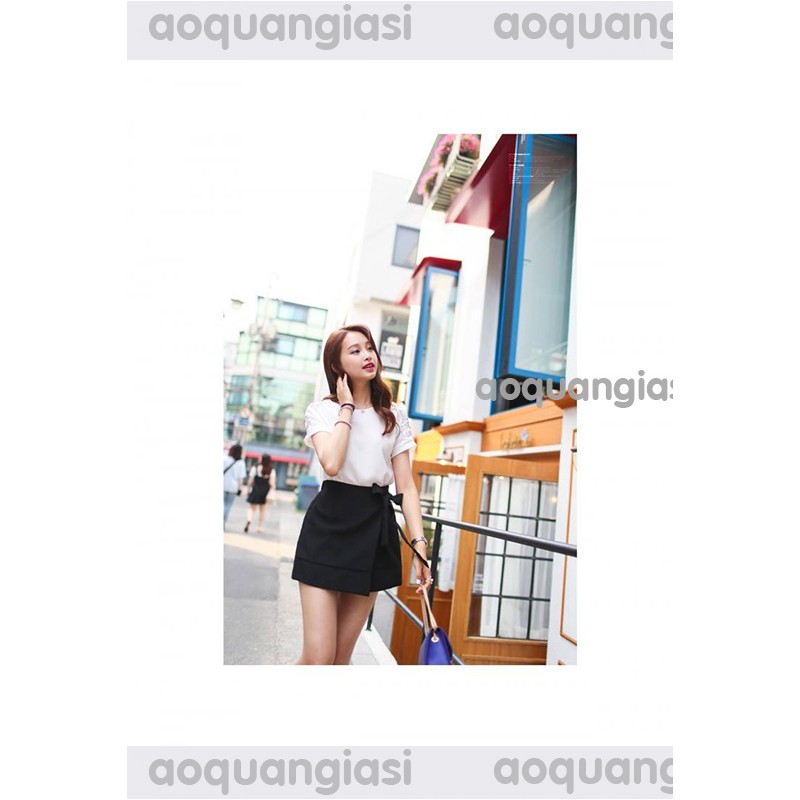 Quần Giả Váy Thắt Nơ