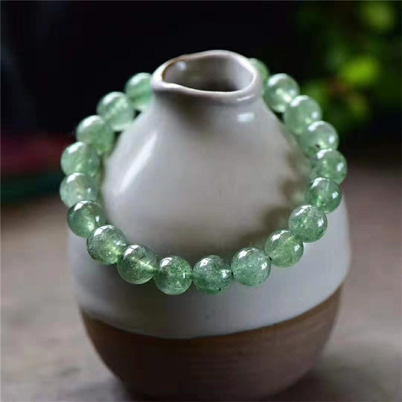Chuỗi Vòng Tay Dâu Tây Xanh - Phong Thủy Thành Đô