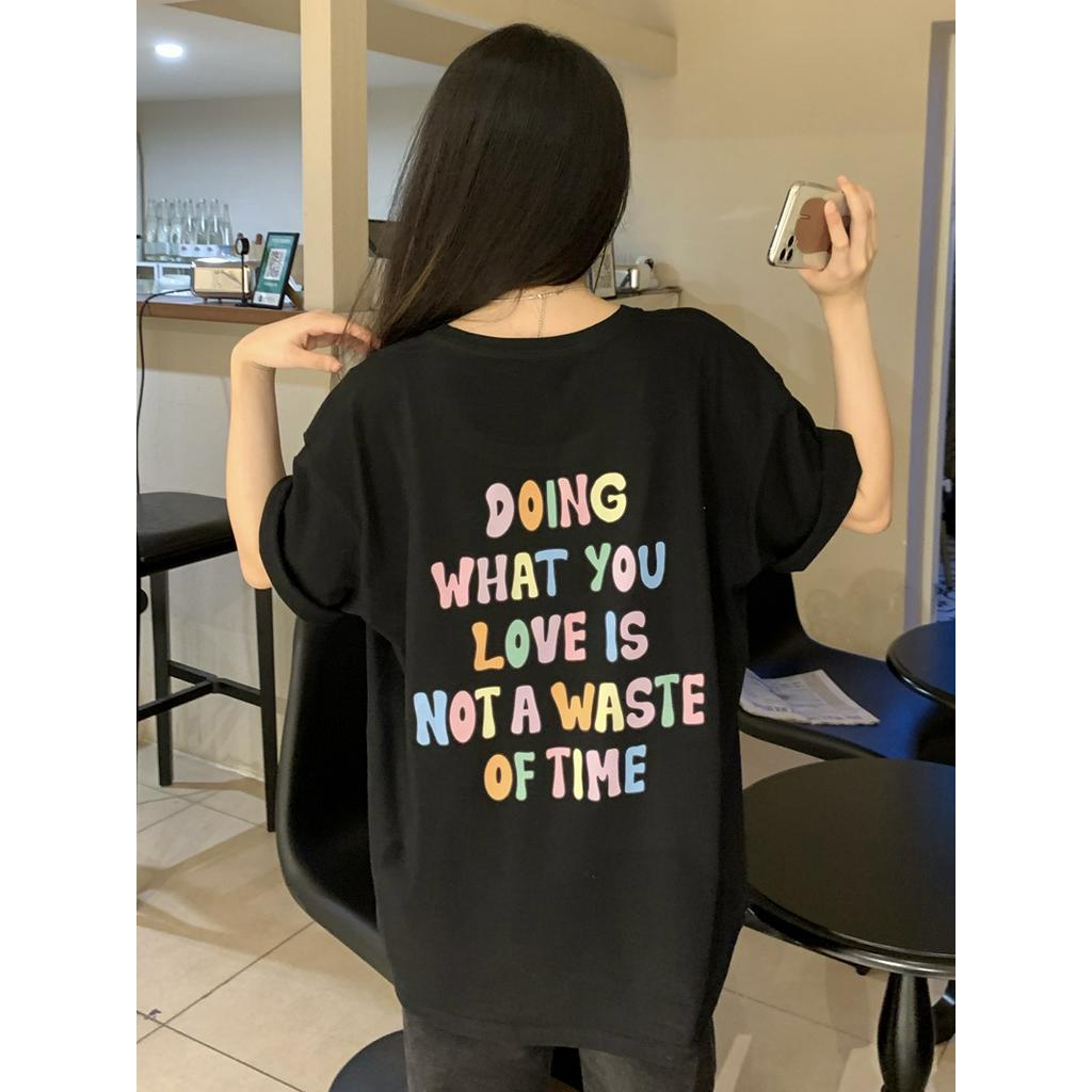 Áo Thun Cotton Trơn Ngắn Tay Dáng Rộng Dễ Phối Đồ 63935