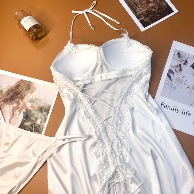 Váy ngủ lụa cúp ngực cao cấp 2234 | BigBuy360 - bigbuy360.vn