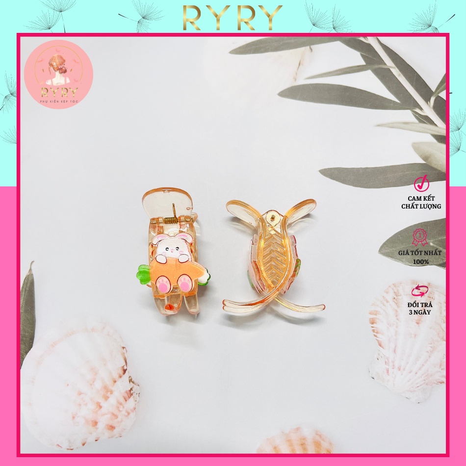 Kẹp Càng Cua 3 Răng Động Vật Siêu Đáng Yêu Cho bé