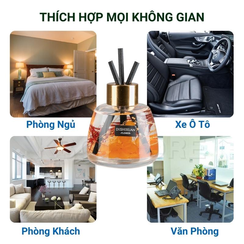 Tinh Dầu Thơm Phòng Nước Hoa Phòng Ngủ Ô tô Cao Cấp Khuếch Tán Chất Liệu Thiên Nhiên Tặng Đá Phát Sáng Ban Đêm Thư Giãn