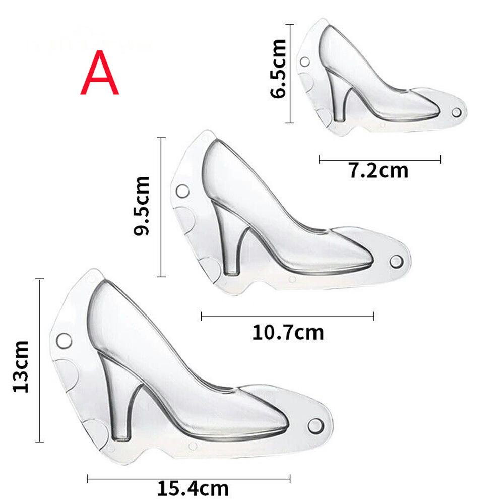 AUGUSTINA Khuôn Silicon Làm Kẹo Đường Hình Giày Cao Gót