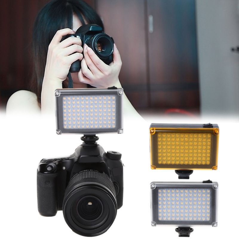 Đèn Led Trợ Sáng Hỗ Trợ Quay Phim Dvft-96 Cho Máy Ảnh Canon Nikon Minolta